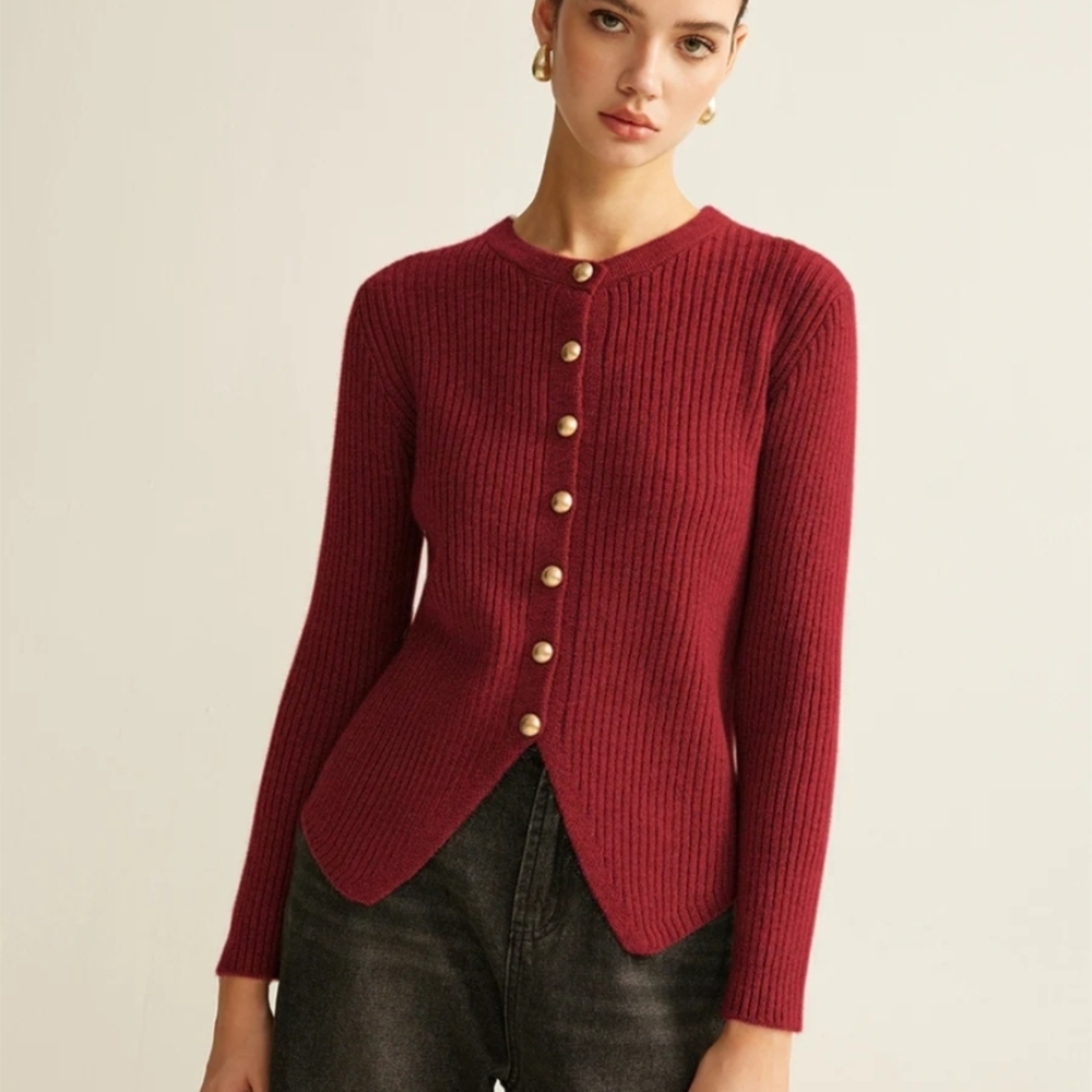 Commense Button Down Split Cardigan NWT - image 1